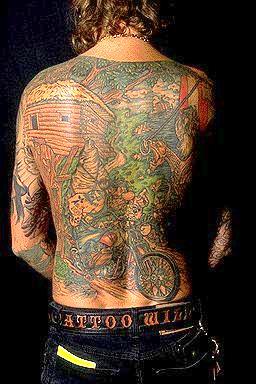 Biker / Fantasy backpiece (Photo: Rob Webster)